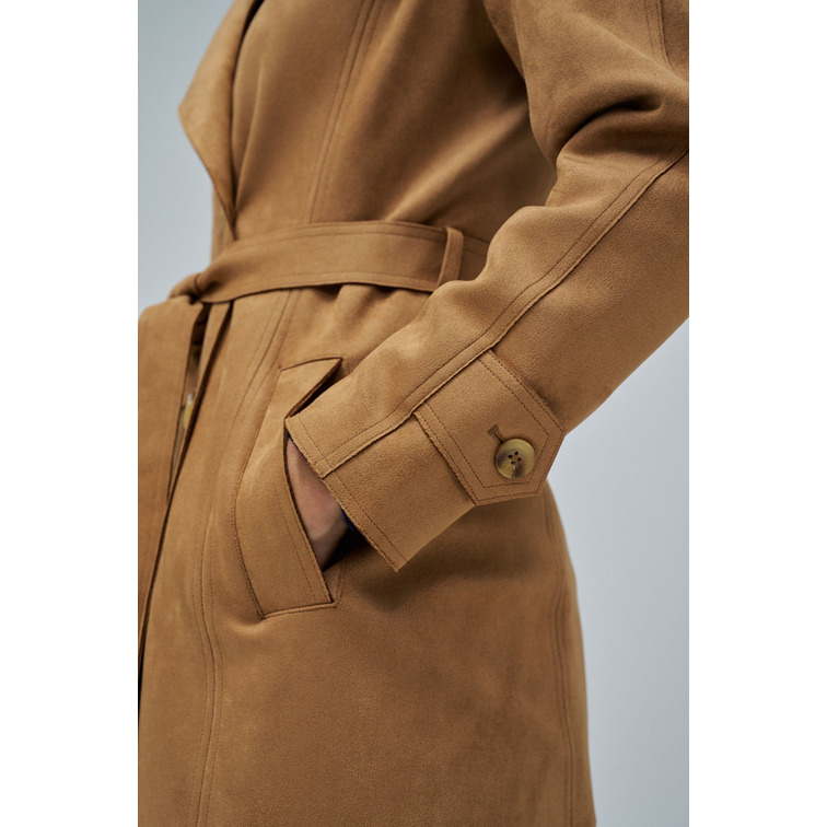 manteau femme  salsa jeans suede trench coat