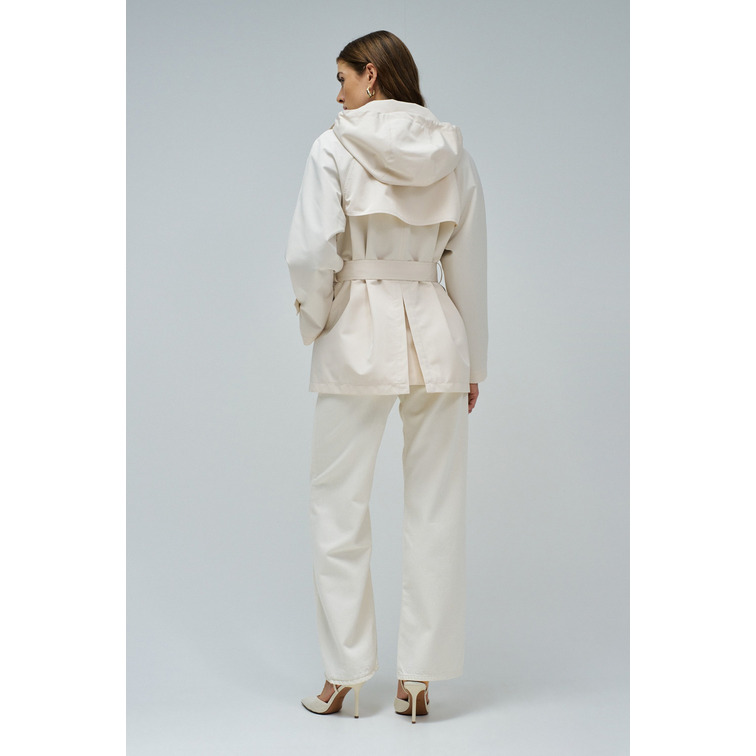 manteau femme  salsa jeans parka with detachable hood