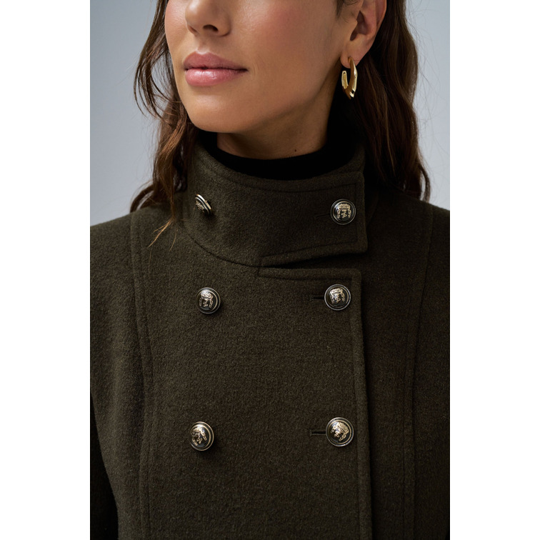 manteau femme  salsa jeans short wool peacoat