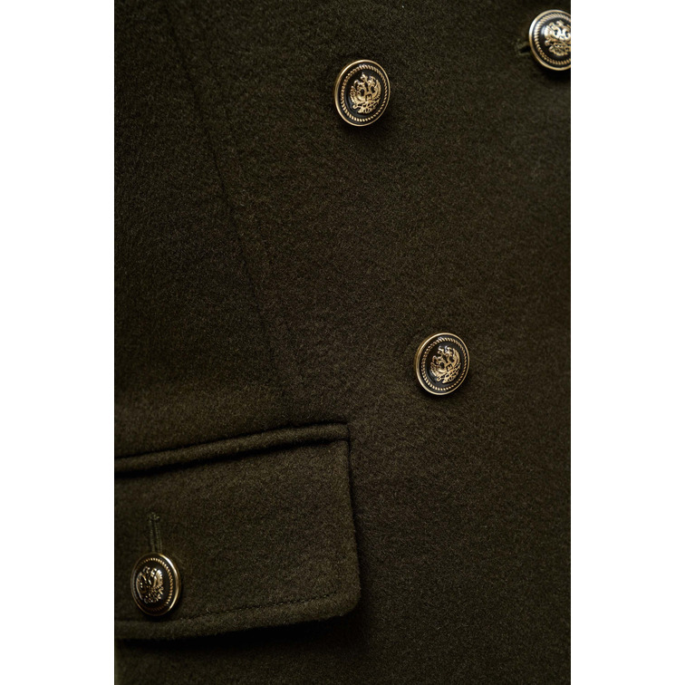manteau femme  salsa jeans short wool peacoat
