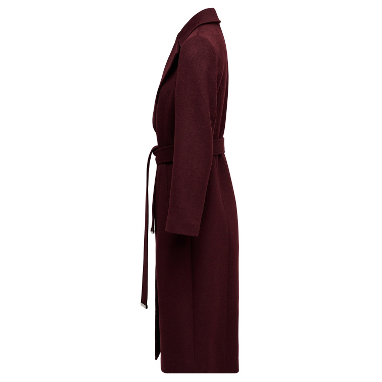 manteau femme  salsa jeans grace long wool coat with fur