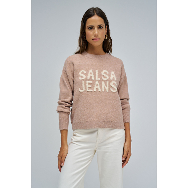 sweat-shirt femme  salsa jeans knitted branding jumper