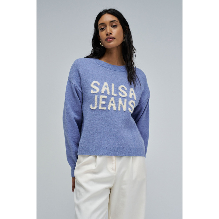 sweat-shirt femme  salsa jeans knitted branding jumper