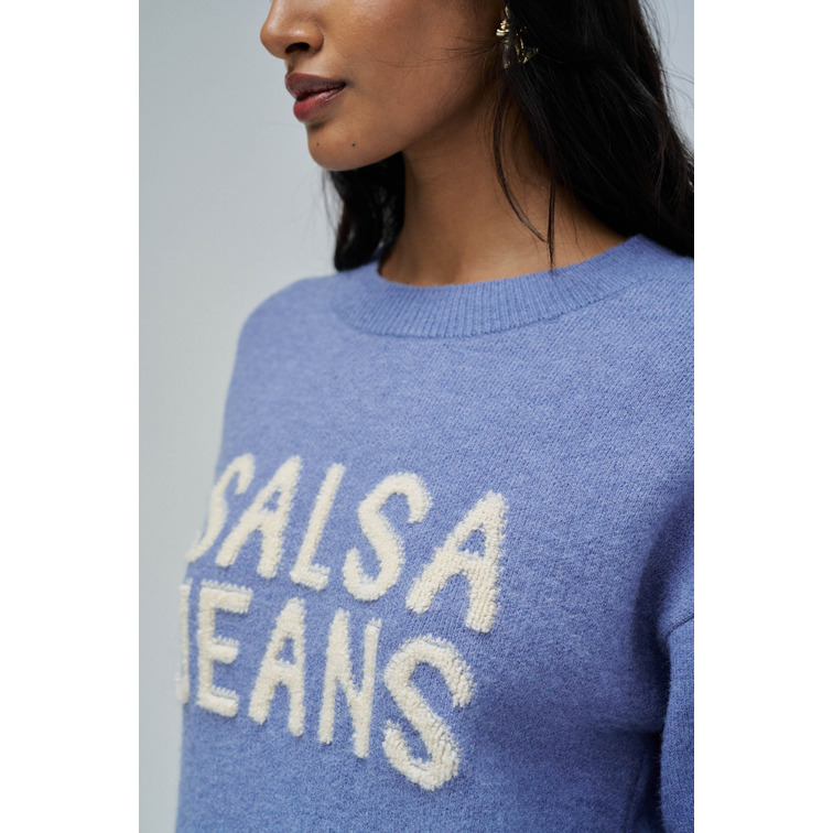 sweat-shirt femme  salsa jeans knitted branding jumper