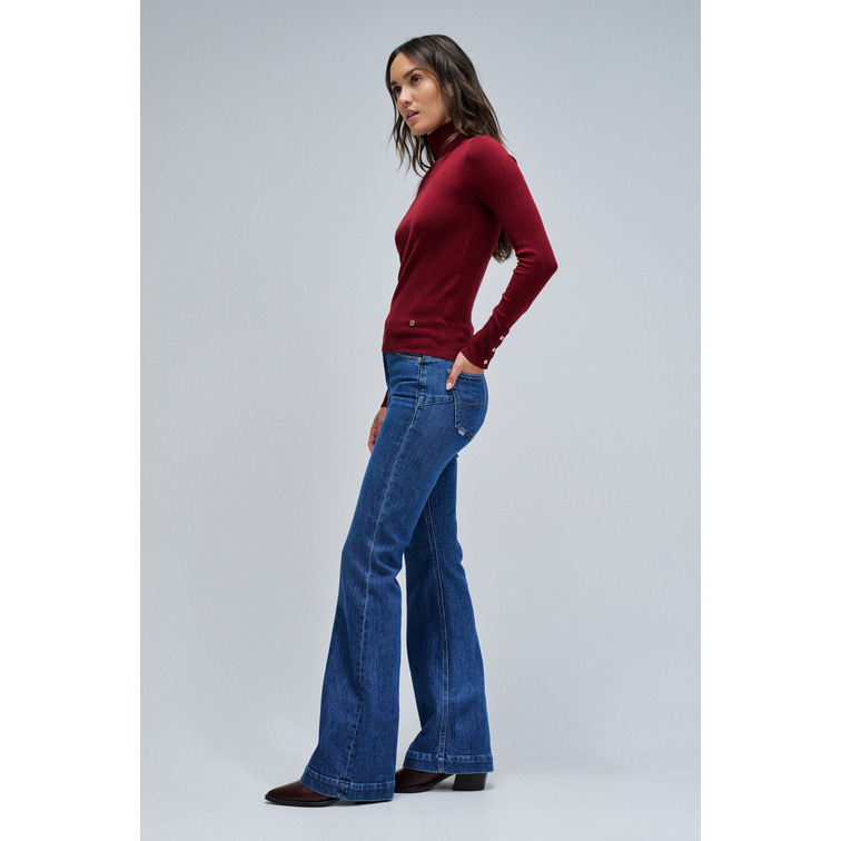 maillot femme  salsa jeans basic turtleneck long sleeve