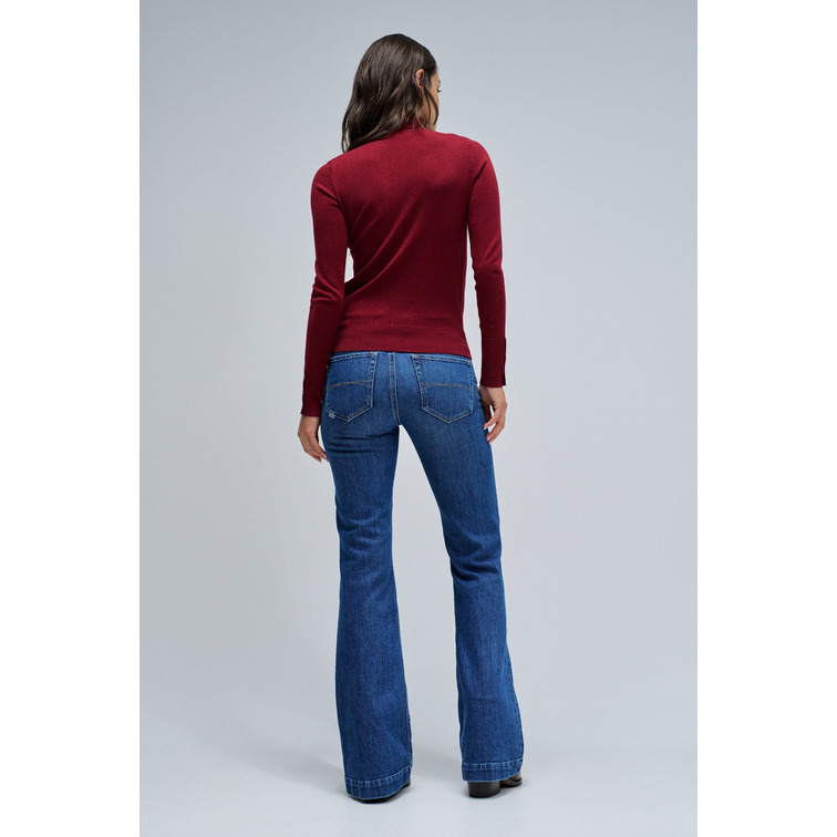 maillot femme  salsa jeans basic turtleneck long sleeve