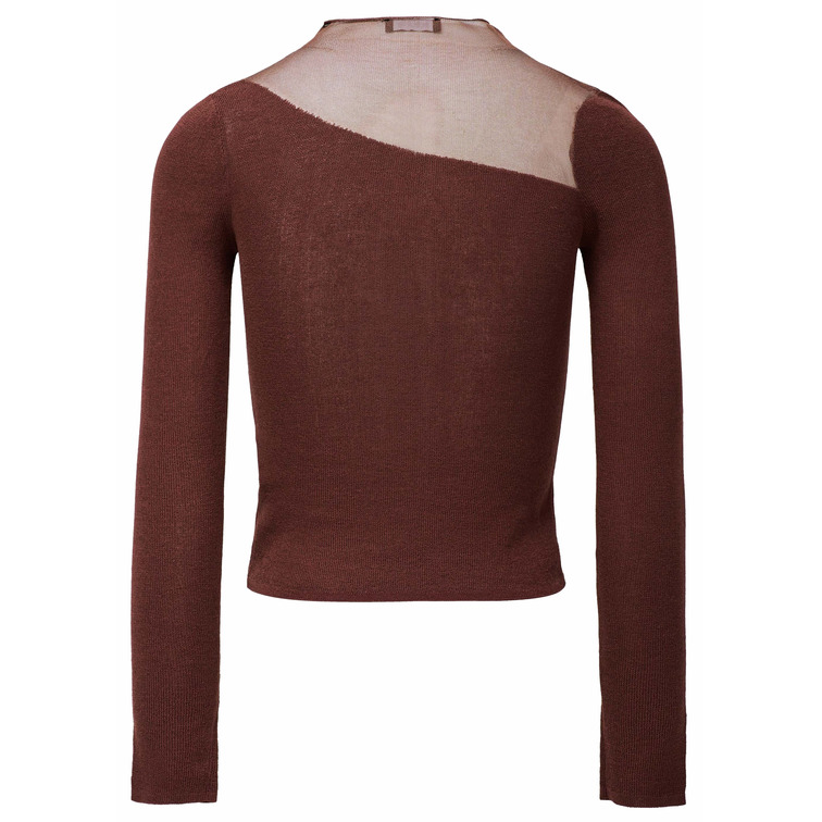 maillot femme  salsa jeans long sleeve w/ asymmetrical ne