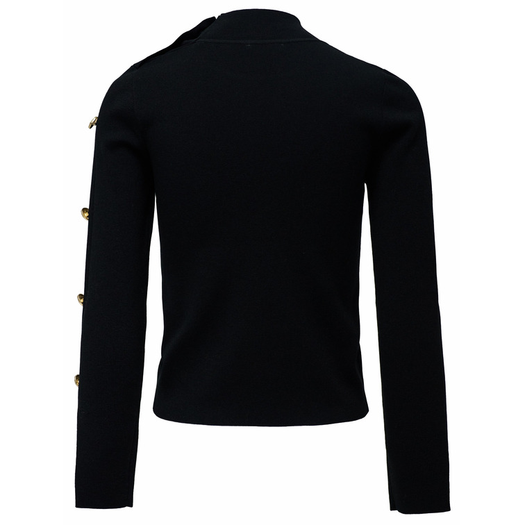maillot femme  salsa jeans turtleneck sweater with button