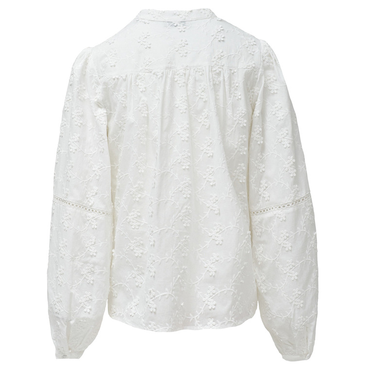 chemise femme  salsa jeans floral print jacquard shirt