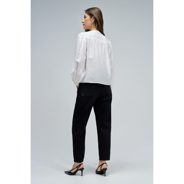chemise femme  salsa jeans shirt with embroidered detail