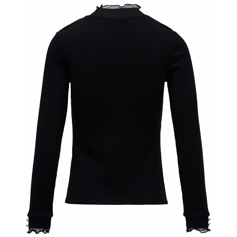 t-shirt femme  salsa jeans turtleneck longsleeve w/ frill