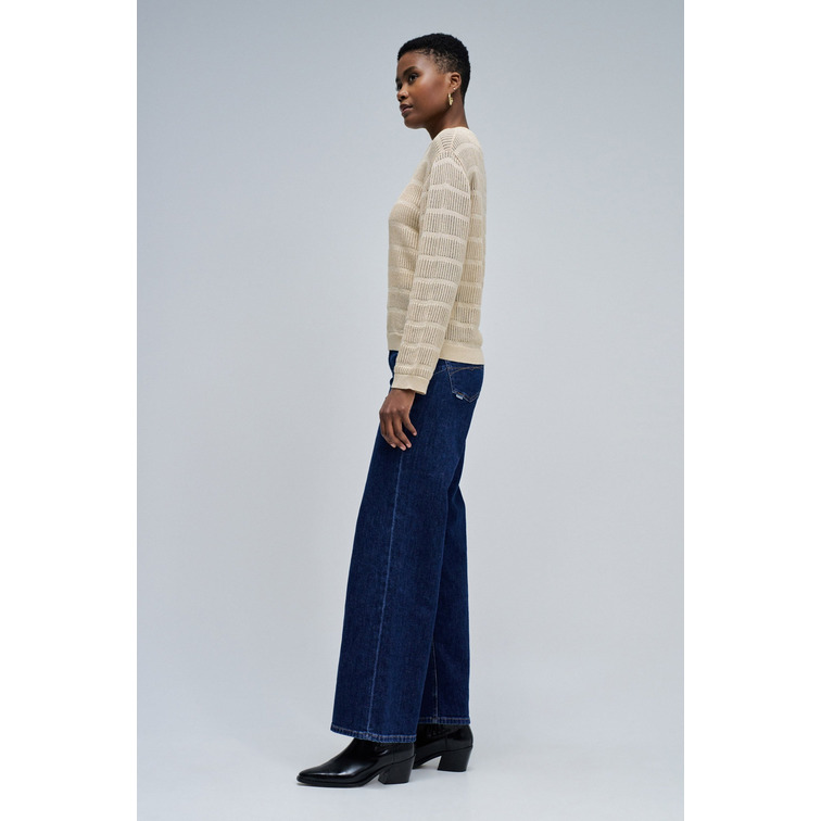 maillot femme  salsa jeans metallic threaded sweater