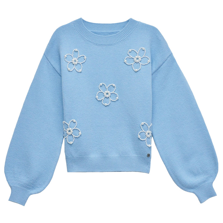 sweat-shirt femme  salsa jeans sweater with pearls