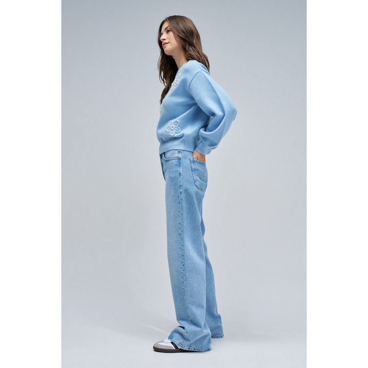 sweat-shirt femme  salsa jeans sweater with pearls