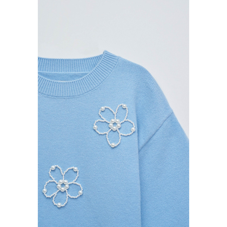 sweat-shirt femme  salsa jeans sweater with pearls