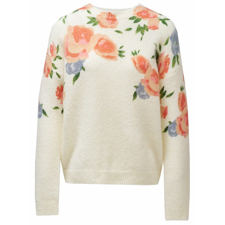 sweat-shirt femme  salsa jeans floral print sweater