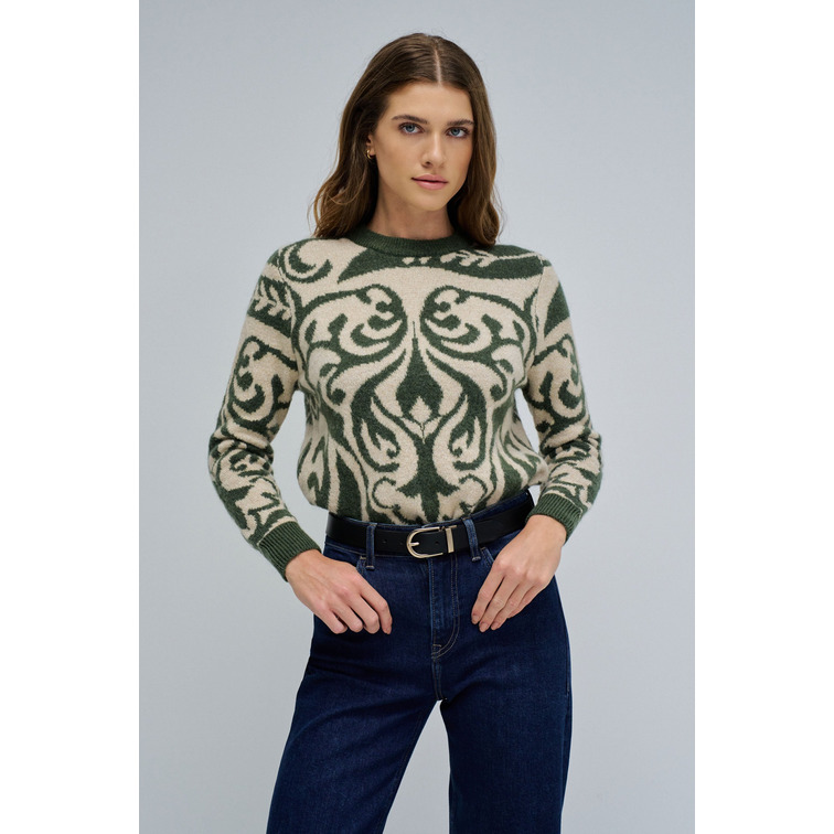 maillot femme  salsa jeans jacquard sweater