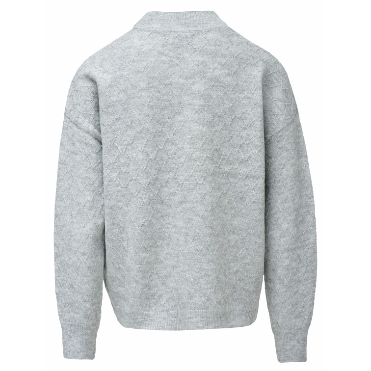 sweat-shirt femme  salsa jeans lurex sweater with buttons