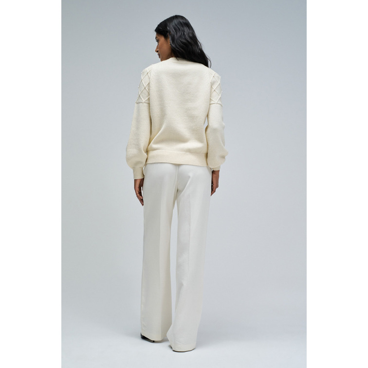 sweat-shirt femme  salsa jeans sweater with pearls