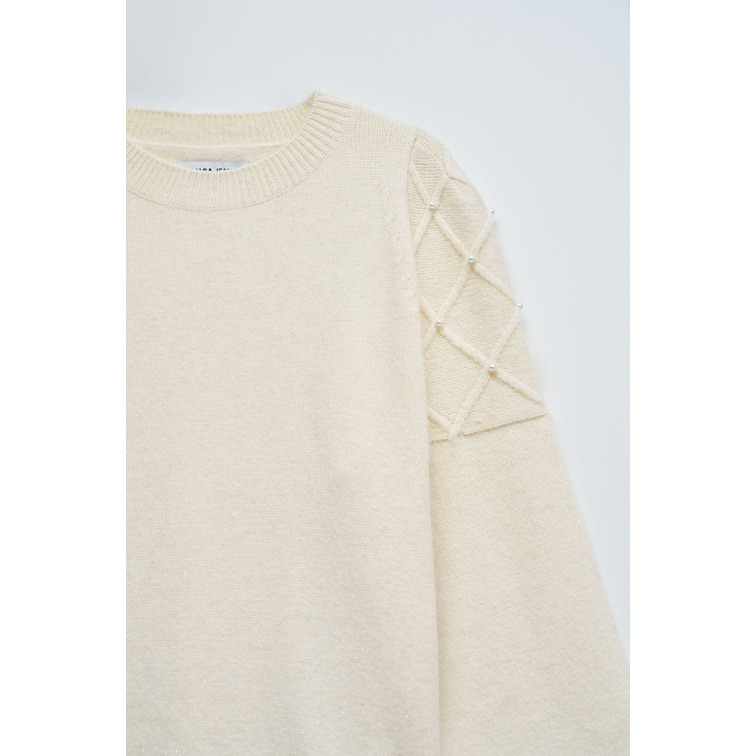 sweat-shirt femme  salsa jeans sweater with pearls
