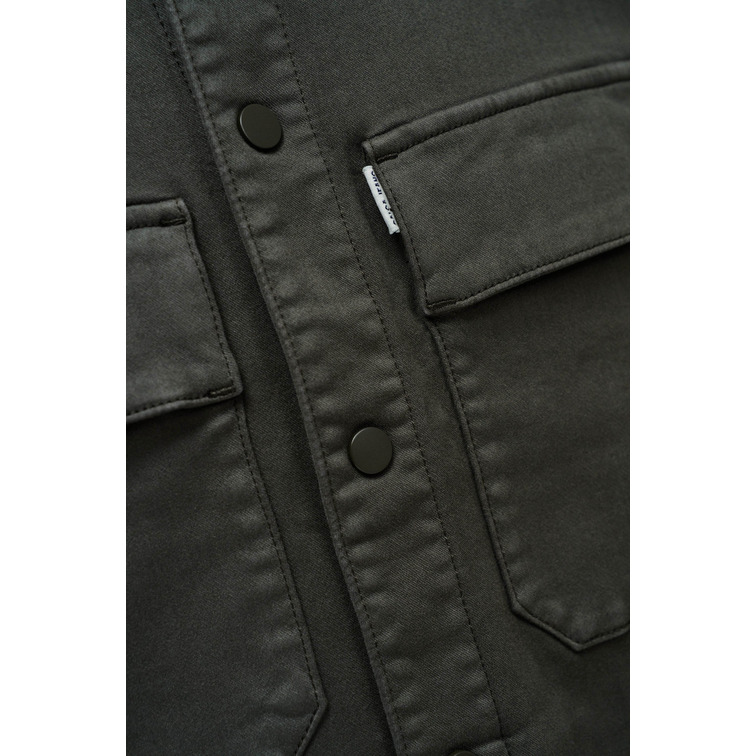 chemise homme  salsa jeans overshirt s-activ dark green s