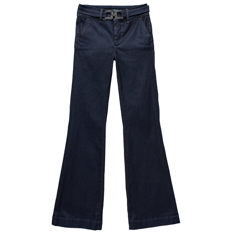 jeans femme  salsa jeans secret chino flare w/ belt