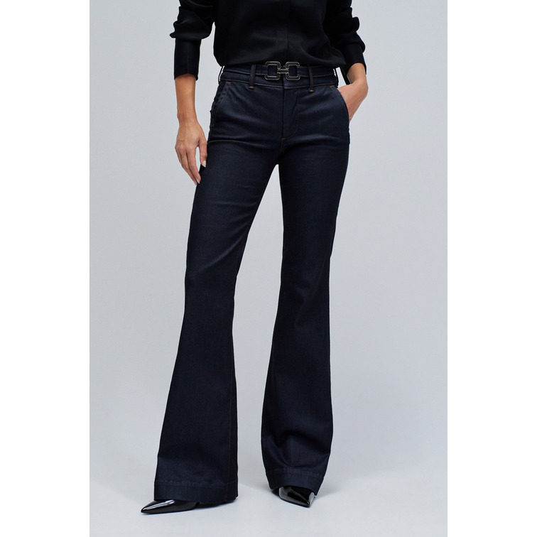 jeans femme  salsa jeans secret chino flare w/ belt