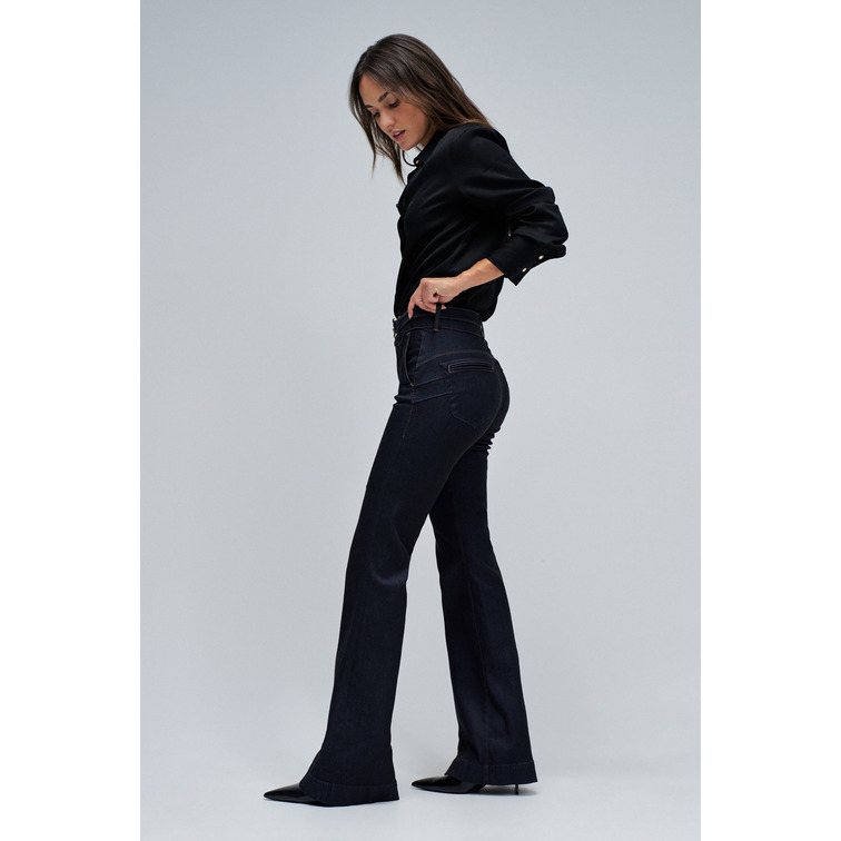 jeans femme  salsa jeans secret chino flare w/ belt