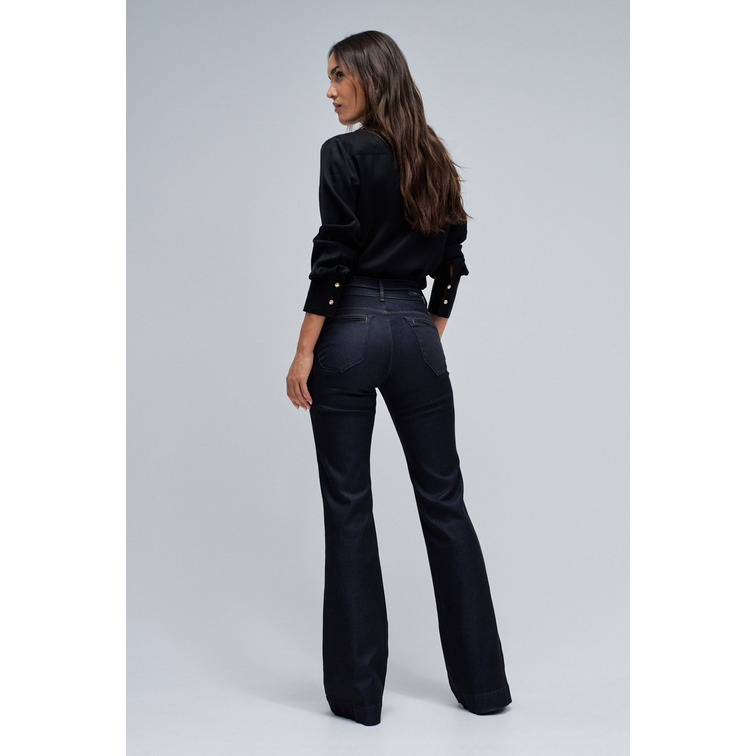 jeans femme  salsa jeans secret chino flare w/ belt