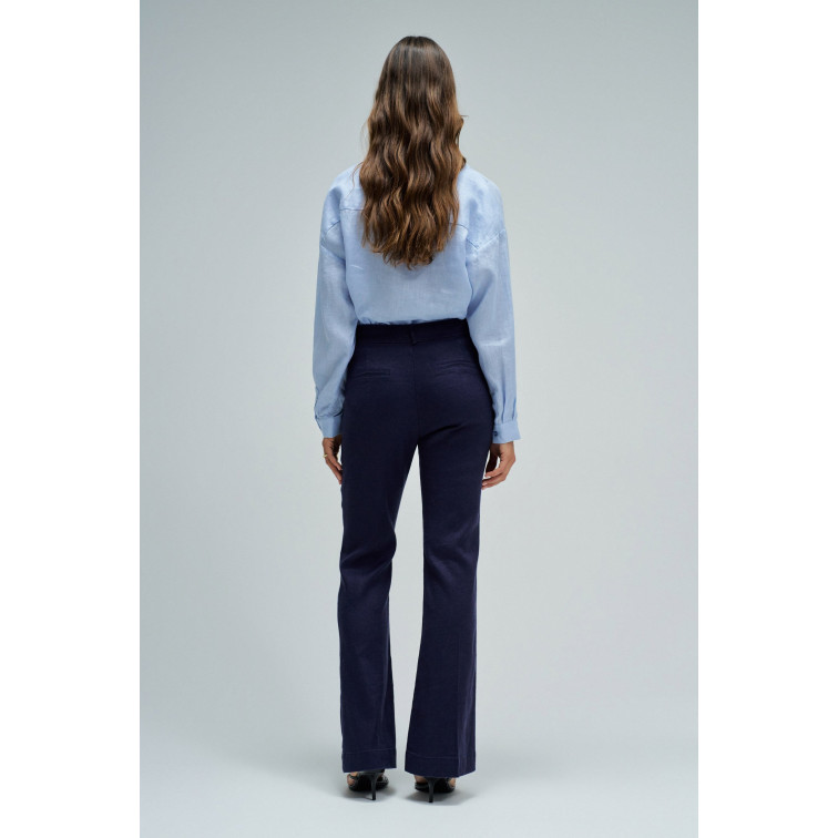 pantalon femme  salsa jeans chino flare w/ pocket detail