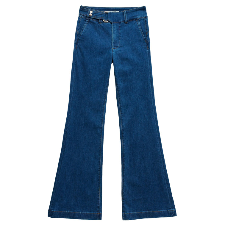 pantalon femme  salsa jeans chino secret flare w/ belt det