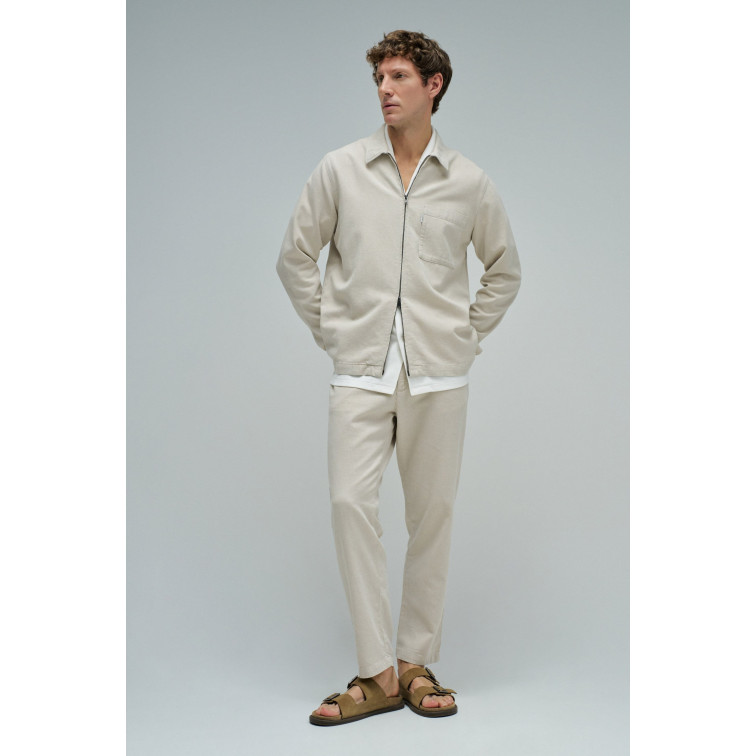 pantalon homme  salsa jeans joggers pants cotton linen bei