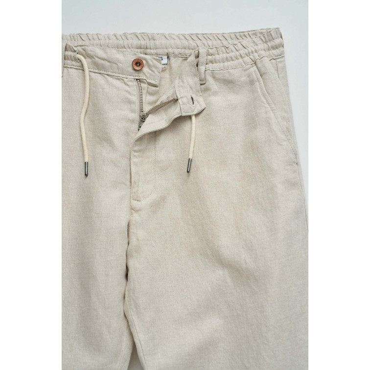 pantalon homme  salsa jeans joggers pants cotton linen bei