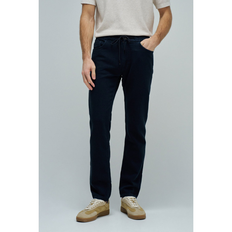 pantalon homme  salsa jeans jogger pants cotton linen colo