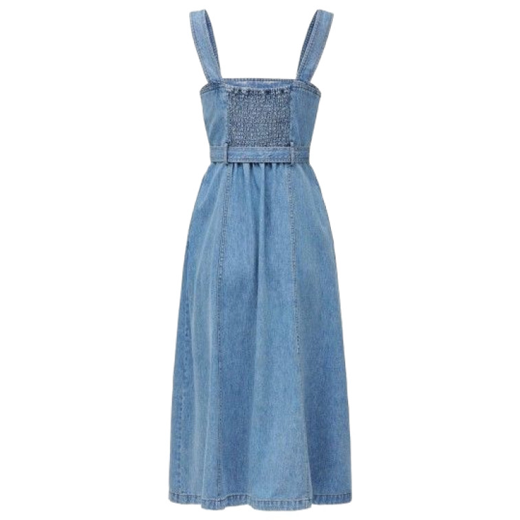 robe femme  salsa jeans dress w/ straps and belt