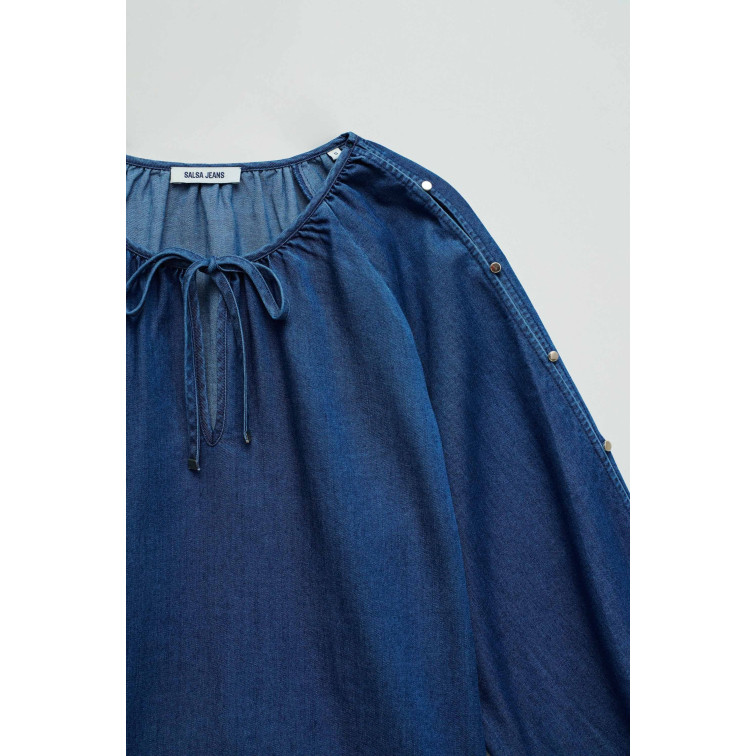 chemise femme  salsa jeans blouse w/ sleeve detail