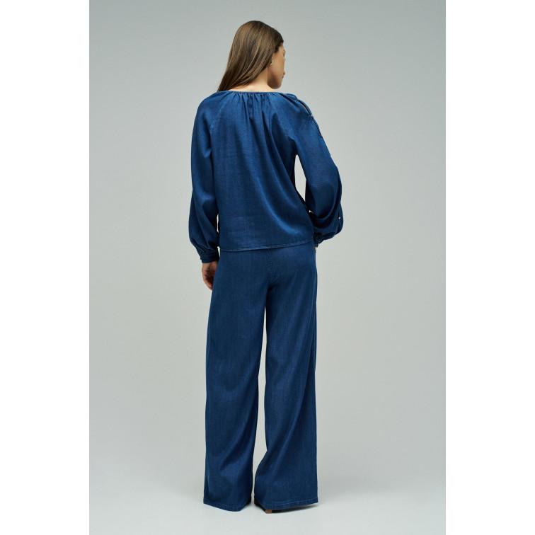 chemise femme  salsa jeans blouse w/ sleeve detail