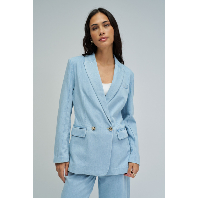 manteau femme  salsa jeans blazer light denim