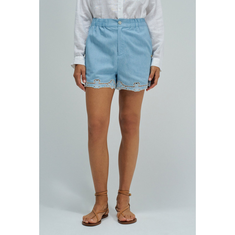 le short femme  salsa jeans short w/ embroidery detail