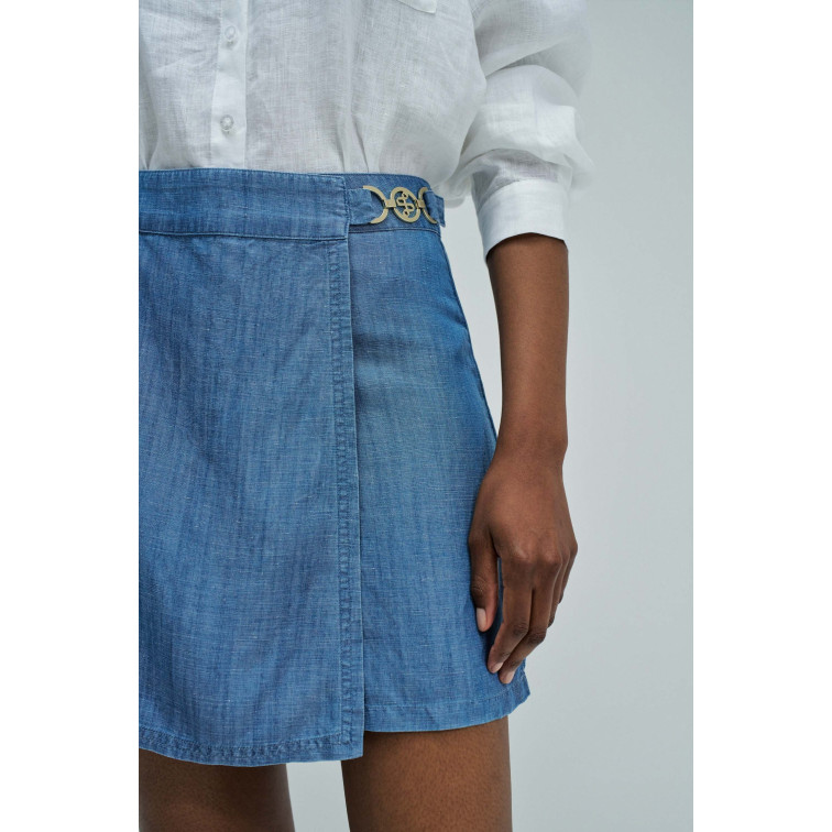 le short femme  salsa jeans skort lighdenim