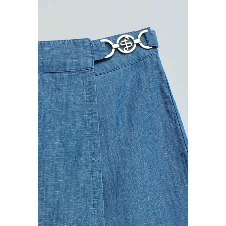 le short femme  salsa jeans skort lighdenim