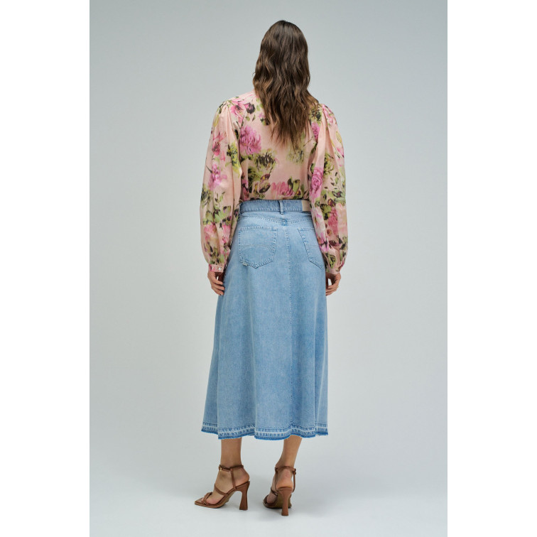 robe femme  salsa jeans lightdenim skirt