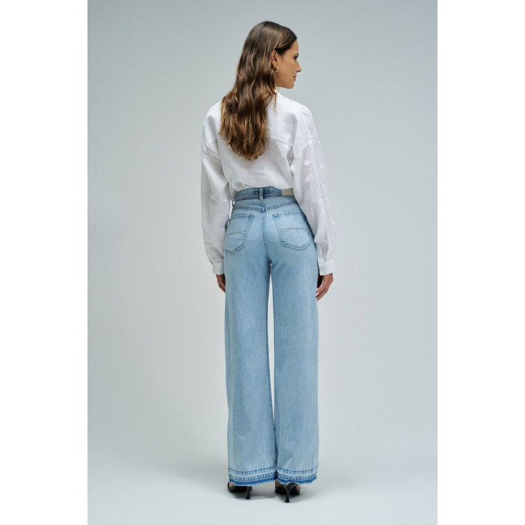 jeans femme  salsa jeans jeans wide leg wide