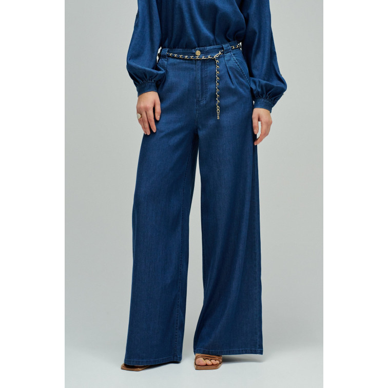 pantalon femme  salsa jeans chino w/ chain belt