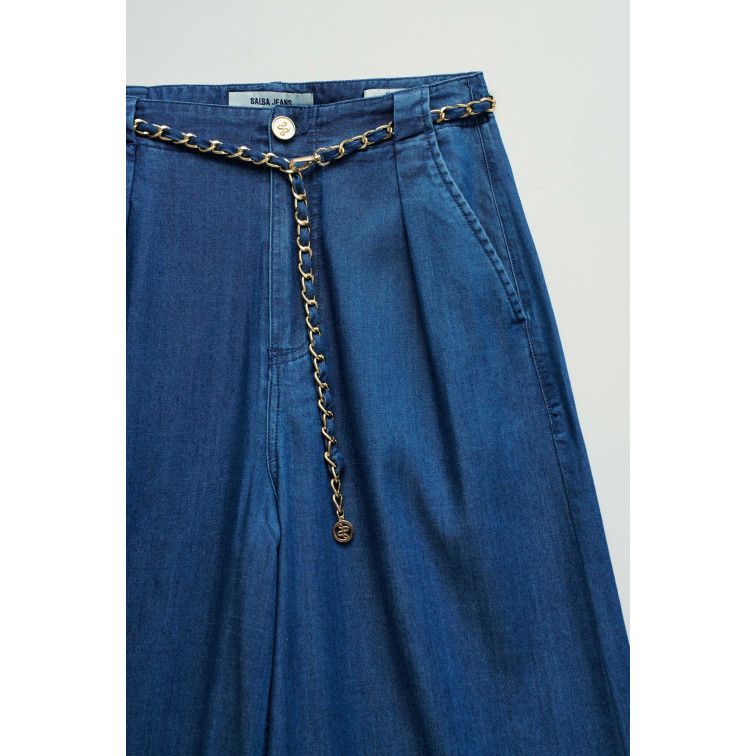 pantalon femme  salsa jeans chino w/ chain belt
