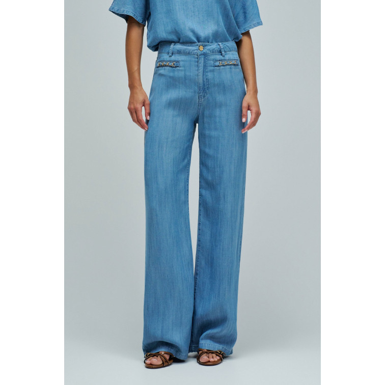 jeans femme  salsa jeans jeans high rise wide w/ pocket