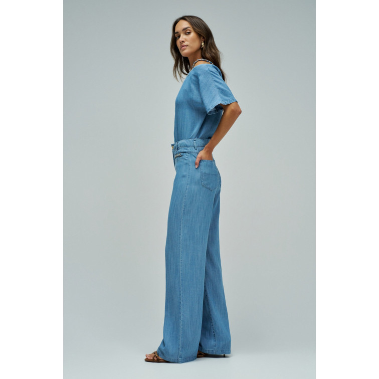 jeans femme  salsa jeans jeans high rise wide w/ pocket