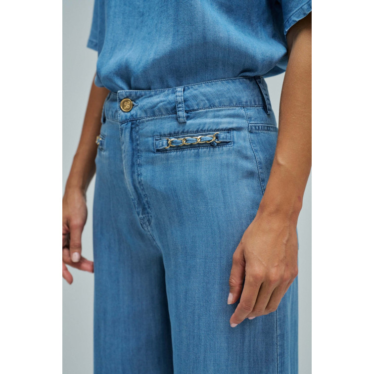 jeans femme  salsa jeans jeans high rise wide w/ pocket
