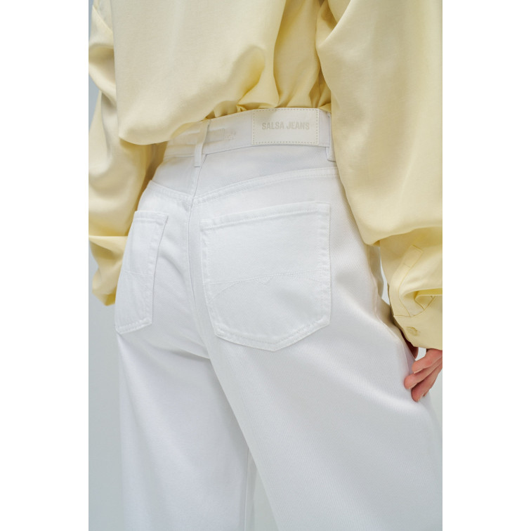 jeans femme  salsa jeans jeans wide leg basic wash