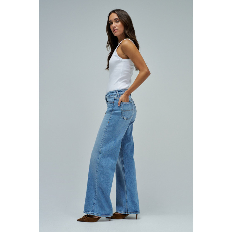 jeans femme  salsa jeans jeans low rise wide medium was